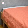 Frotir prekrivač "Školjka"  koral narandžasta