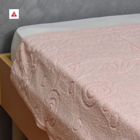 Frotir prekrivač "Školjka" bebi roze
