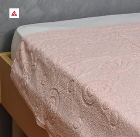 Frotir prekrivač "Školjka" bebi roze
