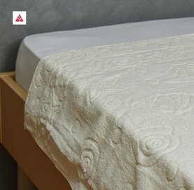 Frotir prekrivač "Školjka" krem